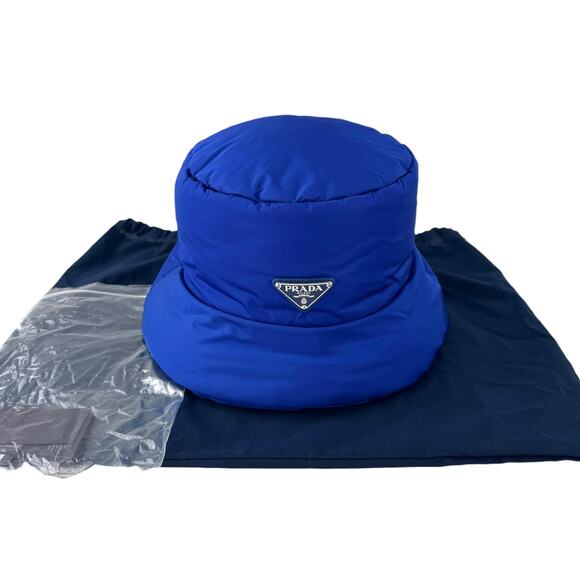 Prada Blue Nylon Puffy Bucket Hat main image 9